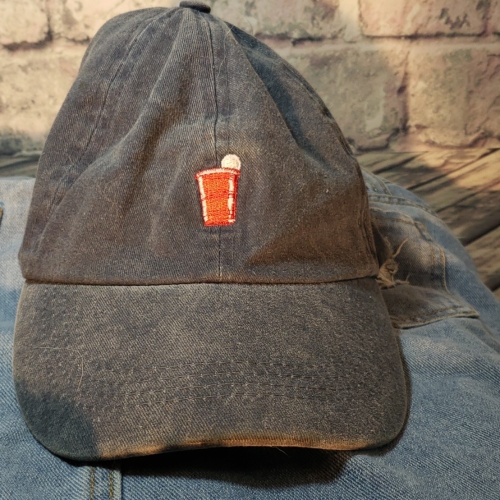 Dad hat with red solo cup